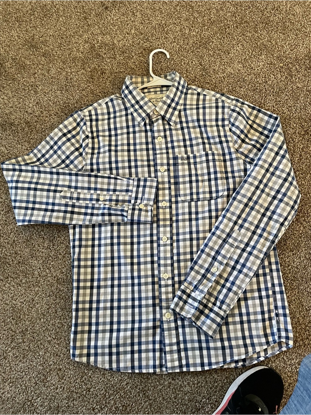 Preppy Abercrombie and Fitch plaid shirt